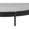 Sunpan Willem End Table - White Marble - Table Edge