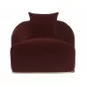 Astrid Armchair - Merlot - Front View - Astrid Armchair - Merlot - Front View