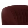 Astrid Armchair - Merlot - Seat Back Close-up - Astrid Armchair - Merlot - Seat Back Close-up