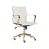 Jessica Office Chair - White - Angled View