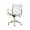 Jessica Office Chair - White - Back Angle