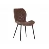 Sunpan Lyla Dining Chair - Black - Antique Brown - Front Side Angle - Sunpan Lyla Dining Chair - Black - Antique Brown - Front Side Angle