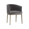 Cornella Dining Armchair - Blush Grey - Angled