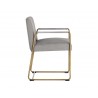 Balford Dining Armchair - Arena Cement - Side Angle