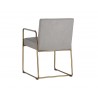 Balford Dining Armchair - Arena Cement - Back Angle