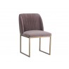 Nevin Dining Chair - Blush Purple/Merlot/Polo Club Muslin/Shadow Grey, Frontview