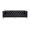 Westin Sofa - Vintage Black Night Leather - Front View