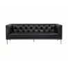 Westin Sofa - Vintage Black Night Leather - Front View - Westin Sofa - Vintage Black Night Leather - Front View