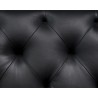 Westin Sofa - Vintage Black Night Leather - Seat Close-Up