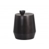 Sunpan Creed Side Table In Gunmetal - Side with Decor