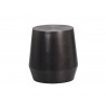 Sunpan Creed Side Table In Gunmetal - Side Angle