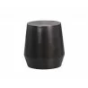 Sunpan Creed Side Table In Gunmetal - Side Angle - Sunpan Creed Side Table In Gunmetal - Side Angle