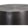 Sunpan Creed Side Table In Gunmetal - Edge Close-up - Sunpan Creed Side Table In Gunmetal - Edge Close-up