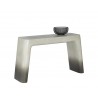 Sunpan Sable Console Table - Angled with Decor