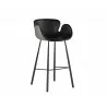 Waldo Barstool - Nightfall Black / November Grey - Angled View - Waldo Barstool - Nightfall Black / November Grey - Angled View