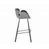 Waldo Barstool - Nightfall Black / November Grey - Side Angle - Waldo Barstool - Nightfall Black / November Grey - Side Angle