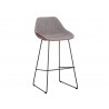 Mccoy Barstool - November Grey / Cinnamon Brown/Nightfall Black, Frontview