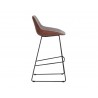 Mccoy Barstool - November Grey / Cinnamon Brown/Nightfall Black, Sideview