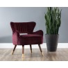 Hanna Lounge Chair - Leo Cabernet - Lifestyle