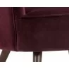 Hanna Lounge Chair - Leo Cabernet - Seat Close-up - Hanna Lounge Chair - Leo Cabernet - Seat Close-up