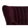 Hanna Lounge Chair - Leo Cabernet - Seat Back  - Hanna Lounge Chair - Leo Cabernet - Seat Back 