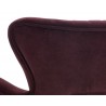 Hanna Lounge Chair - Leo Cabernet - Seat Back Close-up