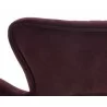Hanna Lounge Chair - Leo Cabernet - Seat Back Close-up - Hanna Lounge Chair - Leo Cabernet - Seat Back Close-up