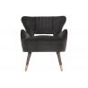 Hanna Lounge Chair - Leo Shale Grey - Front