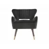 Hanna Lounge Chair - Leo Shale Grey - Front - Hanna Lounge Chair - Leo Shale Grey - Front