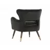 Hanna Lounge Chair - Leo Shale Grey - Back Angle - Hanna Lounge Chair - Leo Shale Grey - Back Angle