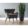 Hanna Lounge Chair - Leo Shale Grey - Lifestyle
