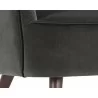 Hanna Lounge Chair - Leo Shale Grey - Seat Close-up - Hanna Lounge Chair - Leo Shale Grey - Seat Close-up