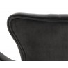 Hanna Lounge Chair - Leo Shale Grey - Seat Close-up