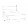 Sunpan Milo Bed - King In Polo Club Stone - Dimensions - Sunpan Milo Bed - King In Polo Club Stone - Dimensions