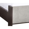 Sunpan Milo Bed - King In Polo Club Stone - Bed Edge Close-Up