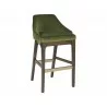 Kace Barstool - Leo Olive - Angled View - Kace Barstool - Leo Olive - Angled View