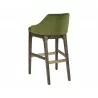 Kace Barstool - Leo Olive - Back Angle - Kace Barstool - Leo Olive - Back Angle