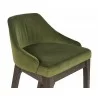 Kace Barstool - Leo Olive - Angled Vlose-up - Kace Barstool - Leo Olive - Angled Vlose-up