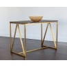 Sunpan Abel Counter Table - Gold - Black Marble - Angled
