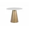 Damon Bistro Table - Gold - 35.5" - Front Angle - Damon Bistro Table - Gold - 35.5" - Front Angle