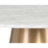 Damon Bistro Table - Gold - 35.5" - Tabletop Close-Up