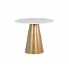 Damon Bistro Table - Gold - 35.5" - Top View - Damon Bistro Table - Gold - 35.5" - Top View