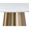 Sunpan Damon Bar Table In Gold - Table Edge Close-Up