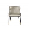 Gianni Dining Chair - Dillon Stratus / Dillon Black - Front 