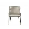 Gianni Dining Chair - Dillon Stratus / Dillon Black - Front  - Gianni Dining Chair - Dillon Stratus / Dillon Black - Front 