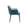 Hagan Dining Armchair - Dillon Steel / Dillon Williamsburg - Side Angle - Hagan Dining Armchair - Dillon Steel / Dillon Williamsburg - Side Angle