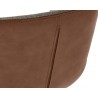Waldo Counter Stool - November Grey / Cinnamon Brown - Back Angle Close-up
