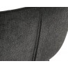 Sunpan Arabella Counter Stool - Bravo Portabella / Polo Club Kohl Grey - Closeup Angle