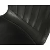 Sunpan Arabella Counter Stool - Bravo Portabella / Polo Club Kohl Grey - Seat Closeup Angle - Sunpan Arabella Counter Stool - Bravo Portabella / Polo Club Kohl Grey - Seat Closeup Angle