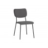 Cullen Dining Chair - Polo Club Kohl Grey - Angled View